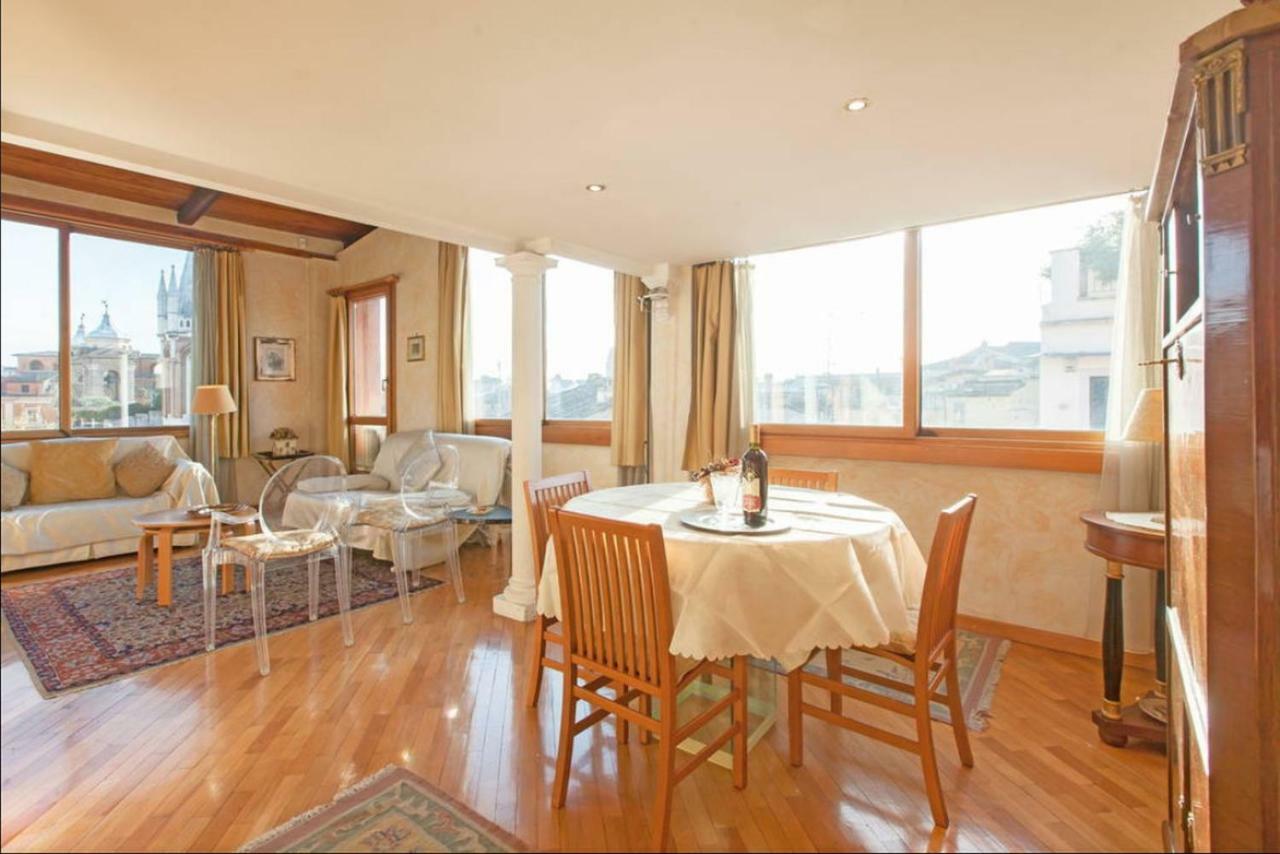 Amazing Panoramic Artist'S Loft Spanish Steps Rom Exterior foto