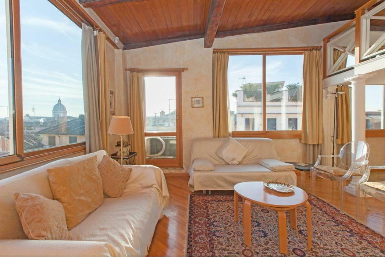 Amazing Panoramic Artist'S Loft Spanish Steps Rom Exterior foto